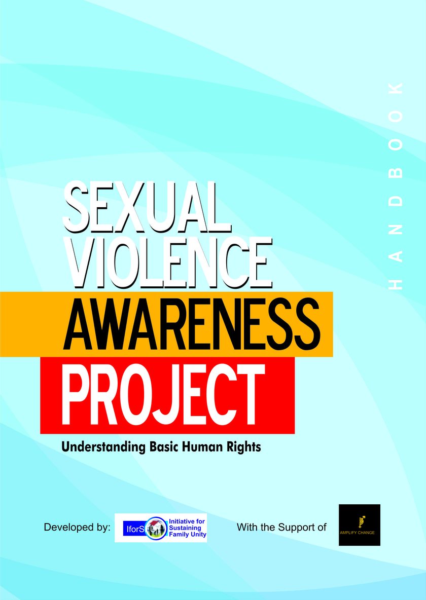 Cover of the Sexual Violence Awareness Project handbook, Understanding Basic Human Rights.